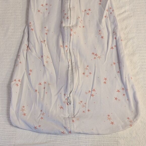 Ely's&Co 6-12 Month Pink and White Cotton Zippered Sleep Sacks, set of 2 - Picture 12 of 16